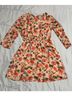 Mimi Chica 100% Polyester Floral Orange Cocktail Dress Size S - photo 7