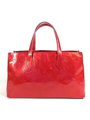 Louis Vuitton LOUIS VUITTON M93643 Monogram Vernis Wilshire Boulevard Tote Bag, Handbag, Canvas, Women's, Rose Pop Pink (view 2)
