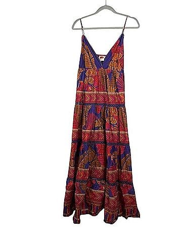 FARM Rio Mosaic Tropical Print Tiered Maxi Dress Casual Dress (view 1)