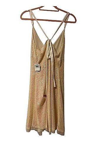 Free People Iridescent Sequin Slip Dress Cocktail Dress (view 2)