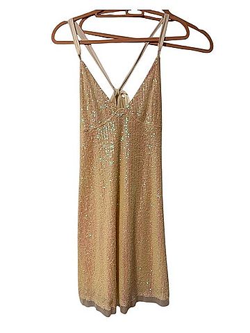 Free People Iridescent Sequin Slip Dress Cocktail Dress (view 1)