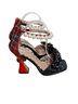 Betsey Johnson Plaid Red Black Heels Size 9 1/2 - photo 1