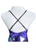 Taboo 100% Polyester Print Blue Purple Black Cocktail Dress Size 10 - photo 9