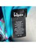 Taboo 100% Polyester Print Blue Purple Black Cocktail Dress Size 10 - photo 14