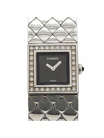 Chanel Chanel Matelassé Diamond H0489 Black Dial Women's Watch (view 1)