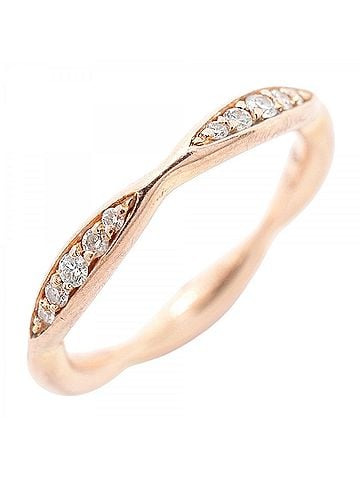 Chanel Chanel Camellia Ring, 18K Pink Gold with Diamonds, Size #46, Women's (view 1)
