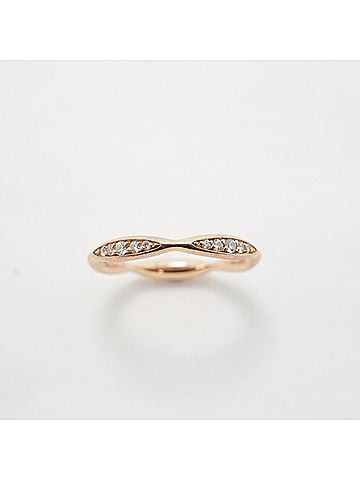 Chanel Chanel Camellia Ring, 18K Pink Gold with Diamonds, Size #46, Women's (view 2)