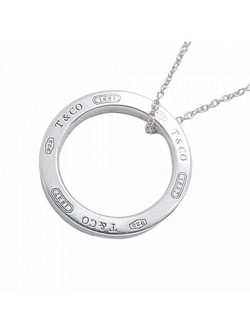 Tiffany & Co. Tiffany &amp; Co. Necklace 1837 Circle Sterling Silver 925 Women's (view 1)