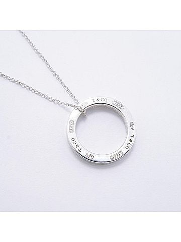 Tiffany & Co. Tiffany &amp; Co. Necklace 1837 Circle Sterling Silver 925 Women's (view 2)