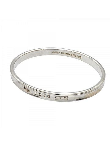 Tiffany & Co. Tiffany &amp; Co. Bangle 1837 Narrow Sterling Silver 925 Men's Women's (view 1)