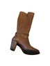 Ugg 100% Leather Brown Boots Size 5 1/2 - photo 2