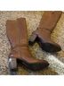 Ugg 100% Leather Brown Boots Size 5 1/2 - photo 7