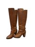 Ugg 100% Leather Brown Boots Size 5 1/2 - photo 1