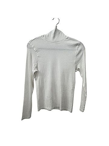 Quince Micro-rib Turtleneck Long Sleeve Top (view 1)