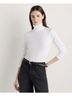 Quince Solid White Long Sleeve Top Size M - photo 4