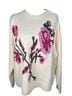 Ted Baker London Floral White Pink Green Pullover Sweater Size L - photo 1