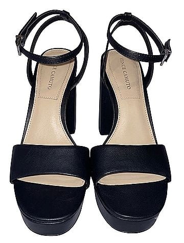 Vince Camuto Pendry Black Platform Heels (view 2)