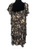 DKNY Floral Black Multi Color Cocktail Dress Size 4 - photo 1