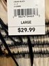 Forever 21 100% Polyester 9% Spandex 1% Elastane Black Ivory Long Sleeve Blouse Size L - photo 3