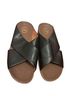 FitFlop 100% Leather Black Tan Sandals Size 10 - photo 2