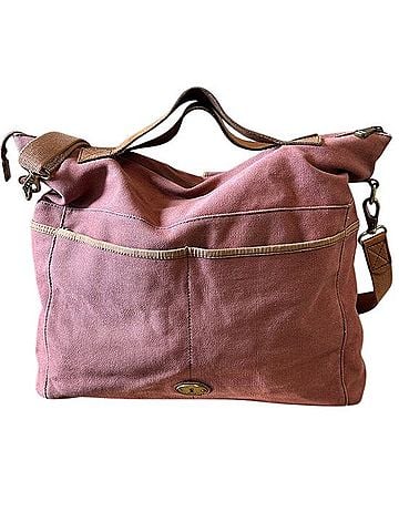 Fossil Canvas Crossbody Satchel / Duffel Satchel (view 2)
