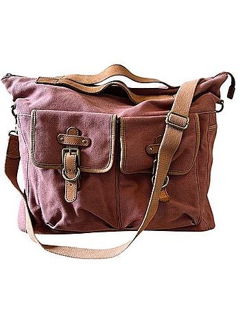 Fossil Canvas Crossbody Satchel / Duffel Satchel (view 1)