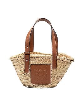 Loewe Small Raffia Anagram Basket Tote (view 1)