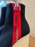 DKNY Black Red Ankle Boots Size 7 1/2 - photo 3