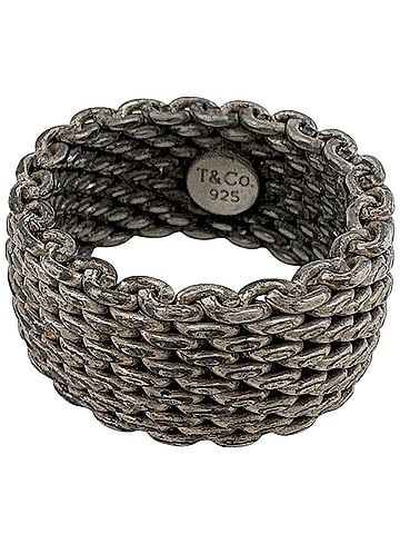 Tiffany & Co. Tiffany &amp; Co. Somerset Mesh Ring, Sterling Silver 925, Women's Ring (view 1)