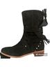 See By Chloé 100% Suede 100% Leather Black Ankle Boots Size EU 38 - photo 7