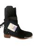 See By Chloé 100% Suede 100% Leather Black Ankle Boots Size EU 38 - photo 6