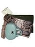 Anne Klein Animal Print Green Multi Color Leather Wristlet One size - photo 1