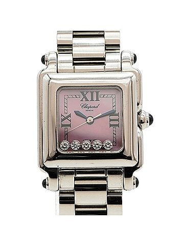 Chopard Chopard Happy Sport Diamond 27 8893-23 Pink Dial Women's Watch (view 1)