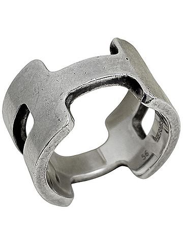 Hermès Hermes H-motif ring, sterling silver (925), women's ring. (view 1)