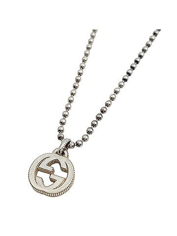 Gucci Gucci Interlocking G Necklace, Ball Chain, Sterling Silver 925, Silver, Women's (view 1)