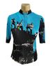 Jamie Sadock 100% Poly Graphic Blue Black Gray Casual Shirts Size S - photo 1