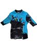 Jamie Sadock 100% Poly Graphic Blue Black Gray Casual Shirts Size S - photo 4
