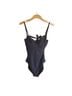 Quince Solid Black One Piece Swimsuit Size M - photo 1
