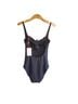 Quince Solid Black One Piece Swimsuit Size M - photo 2