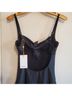 Quince Solid Black One Piece Swimsuit Size M - photo 7