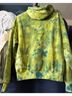 Aviator Nation Tie-dye Blue Green Pullover Hoodie Size XS - photo 4