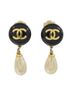 Chanel 100% Other Black Chanel earrings One size - photo 1