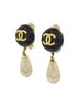 Chanel 100% Other Black Chanel earrings One size - photo 2