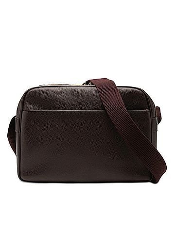 Louis Vuitton Louis Vuitton Taiga Reporter PM Crossbody Shoulder Bag M30156 Acajou Wine Red Leather Men's LOUIS VUITTON (view 1)