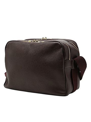 Louis Vuitton Louis Vuitton Taiga Reporter PM Crossbody Shoulder Bag M30156 Acajou Wine Red Leather Men's LOUIS VUITTON (view 2)