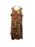 ASHRO 100% Polyester Print Multi Color Casual Dress Size 5X - photo 2