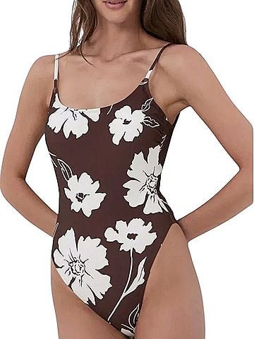 Tory Burch Floral Silhouette One Piece Swimsuit (view 1)