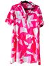 Amazon Basics 100% Rayon Pink White Casual Dress Size M - photo 1