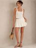 Anthropologie Solid White Skort Size M - photo 7