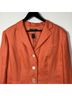 Ralph Lauren 100% Linen 100% Acetate Solid Orange Blazer Size 16 - photo 6